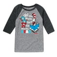 thumbnail image 1 of Dr. Seuss - Oh Places Youll Go When You Read - Youth Raglan Graphic T-Shirt, 1 of 5