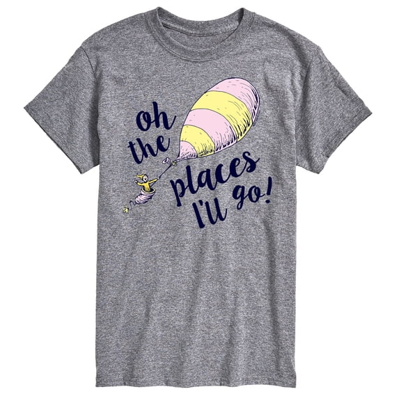 Dr. Seuss - Oh The Places I'll Go Balloon - Men's Short Sleeve Graphic T-Shirt