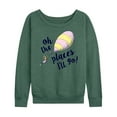 thumbnail image 1 of Dr. Seuss - Oh The Places I'll Go Balloon - Women's Lightweight French Terry Long Sleeve Shirt, 1 of 6