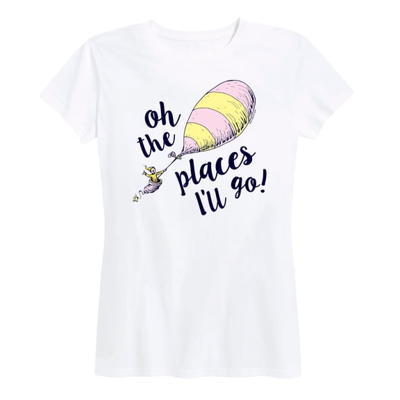 Dr. Seuss - Oh The Places I'll Go Balloon - Women's Short Sleeve Graphic T-Shirt
