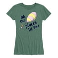 thumbnail image 1 of Dr. Seuss - Oh The Places I'll Go Balloon - Women's Short Sleeve Graphic T-Shirt, 1 of 6
