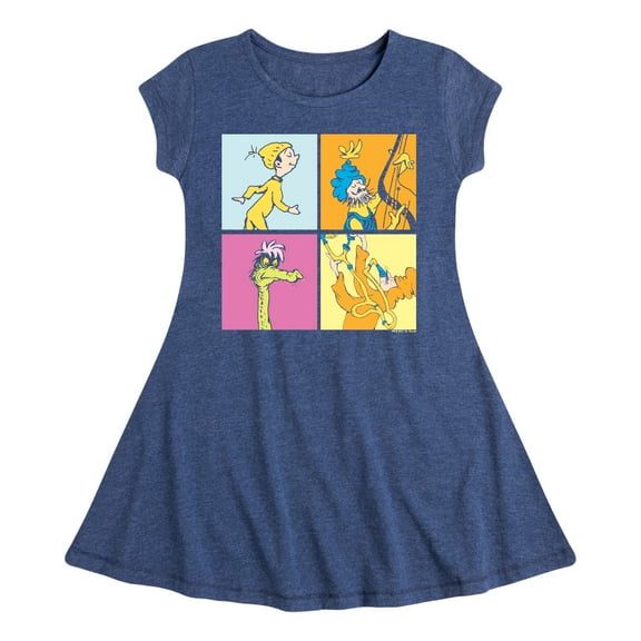 Dr. Seuss - Oh! The Places I'll Go - Toddler And Youth Girls Fit And Flare Dress