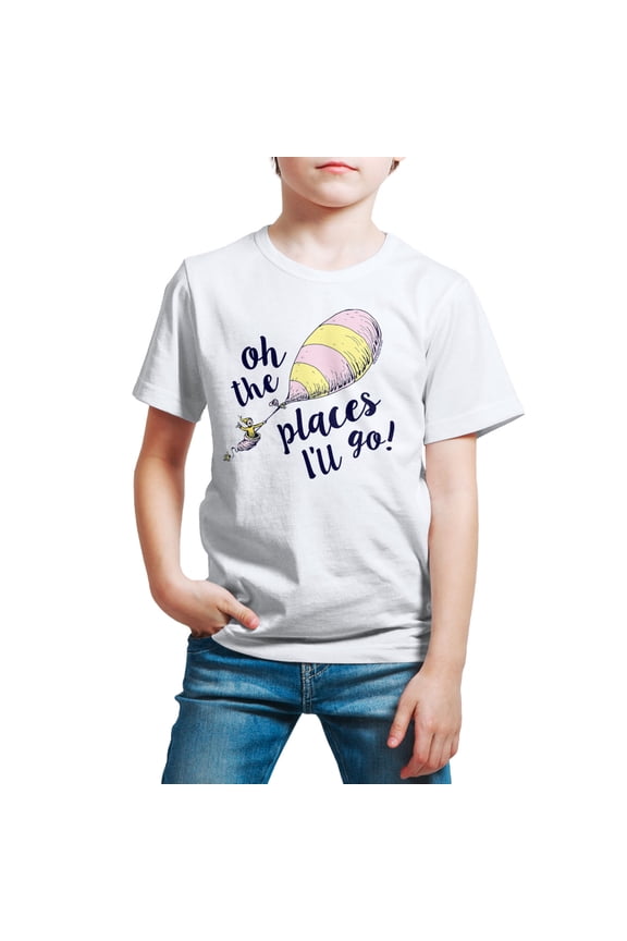 - Oh The Places I'll Go - Toddler And Youth Short Sleeve Graphic T-Shirt