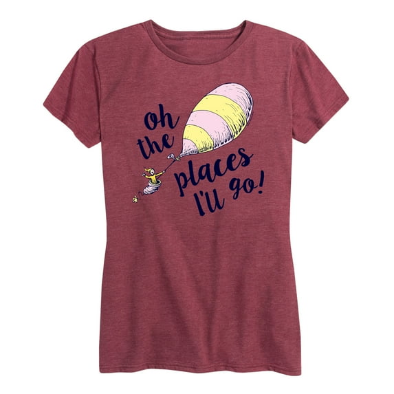 Dr. Seuss - Oh The Places I'll Go - Women's Short Sleeve Graphic T-Shirt