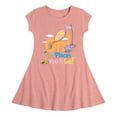 thumbnail image 1 of Dr. Seuss - Oh! The Places You'll Go - Girls Fit And Flare Cap Sleeve Dress, 1 of 1
