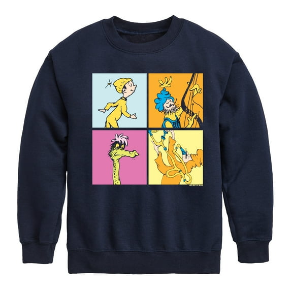 Dr. Seuss - Oh! The Places You'll Go - Kids Toddler And Youth Crewneck Fleece Sweatshirt