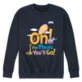 thumbnail image 1 of Dr. Seuss - Oh! The Places You'll Go - Men's Crew Neck Fleece Pullover, 1 of 6