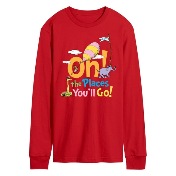 Dr. Seuss - Oh! The Places You'll Go - Men's Long Sleeve T-Shirt