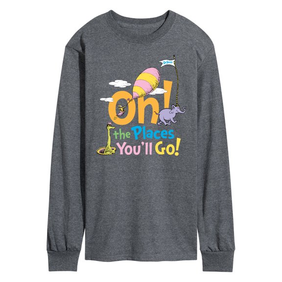 Dr. Seuss - Oh! The Places You'll Go - Men's Long Sleeve T-Shirt