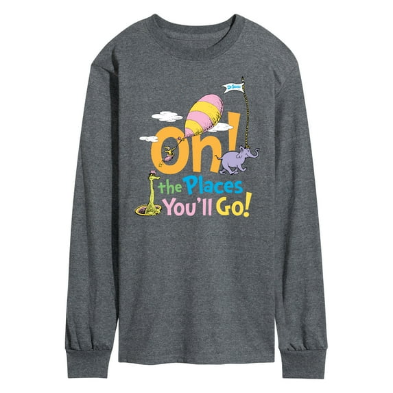 Dr. Seuss - Oh! The Places You'll Go - Men's Long Sleeve T-Shirt
