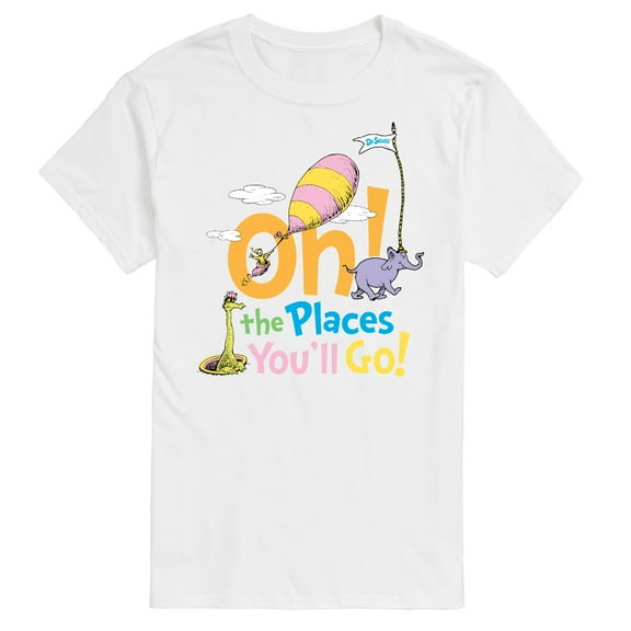 Dr. Seuss - Oh! The Places You'll Go - Men's Short Sleeve Graphic T-Shirt