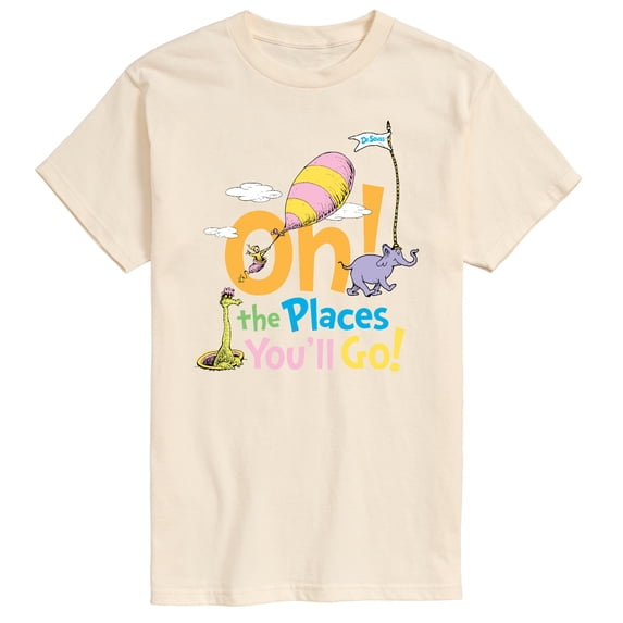 Dr. Seuss - Oh! The Places You'll Go - Men's Short Sleeve Graphic T-Shirt