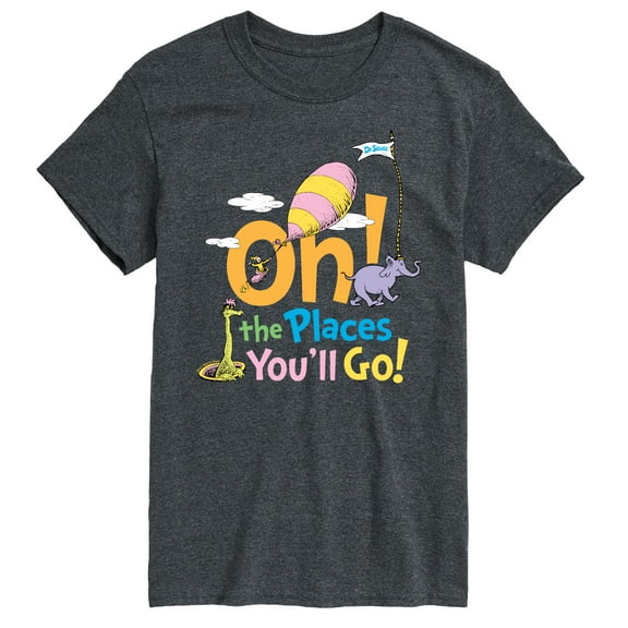 Dr. Seuss - Oh! The Places You'll Go - Men's Short Sleeve Graphic T-Shirt