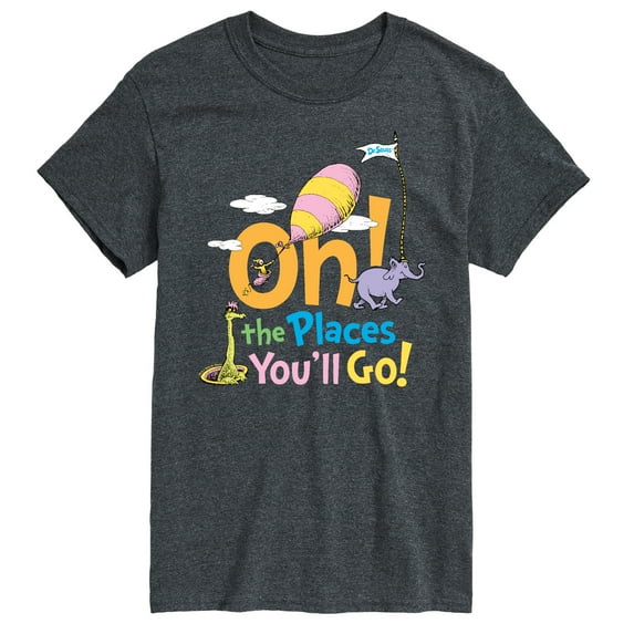 Dr. Seuss - Oh! The Places You'll Go - Men's Short Sleeve Graphic T-Shirt