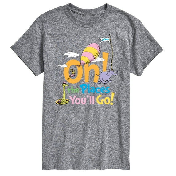 Dr. Seuss - Oh! The Places You'll Go - Men's Short Sleeve Graphic T-Shirt