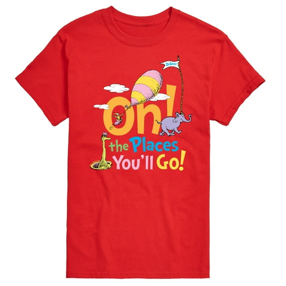 Dr. Seuss - Oh! The Places You'll Go - Men's Short Sleeve Graphic T-Shirt