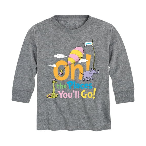 Dr. Seuss - Oh! The Places You'll Go - Toddler And Youth Long Sleeve Graphic T-Shirt