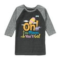 thumbnail image 1 of Dr. Seuss - Oh! The Places You'll Go - Toddler And Youth Raglan Graphic T-Shirt, 1 of 7