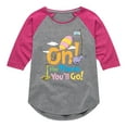 thumbnail image 1 of Dr. Seuss - Oh! The Places You'll Go - Toddler And Youth Raglan Graphic T-Shirt, 1 of 5