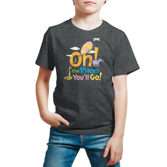 Dr. Seuss - Oh The Places You'll Go - Toddler And Youth Short Sleeve Graphic T-Shirt