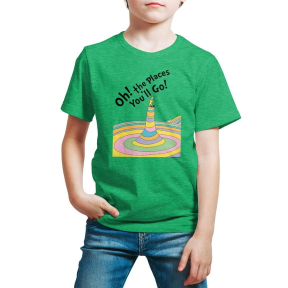 Dr. Seuss - Oh! The Places You'll Go - Toddler And Youth Short Sleeve Graphic T-Shirt