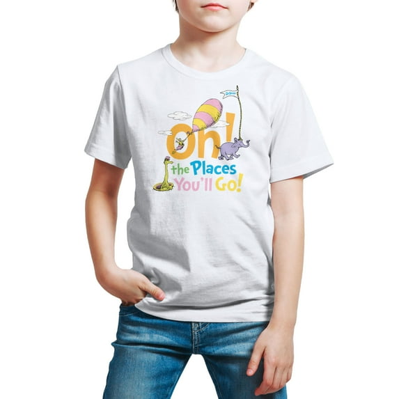 Dr. Seuss - Oh The Places You'll Go - Toddler And Youth Short Sleeve Graphic T-Shirt
