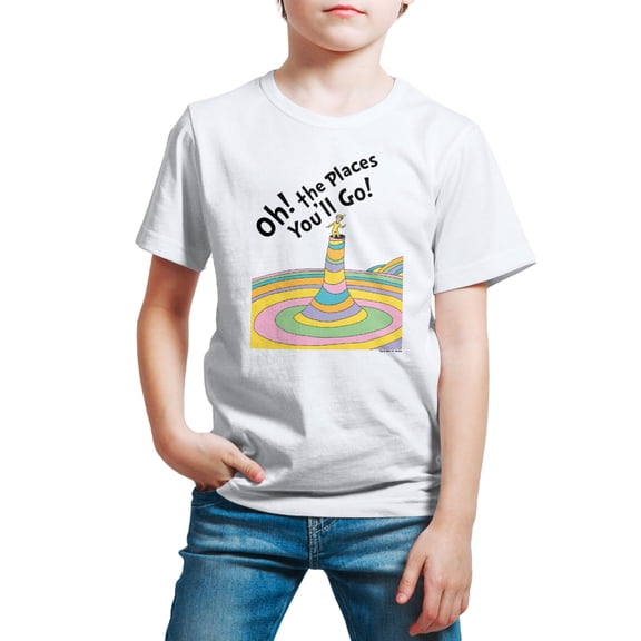 Dr. Seuss - Oh! The Places You'll Go - Toddler And Youth Short Sleeve Graphic T-Shirt