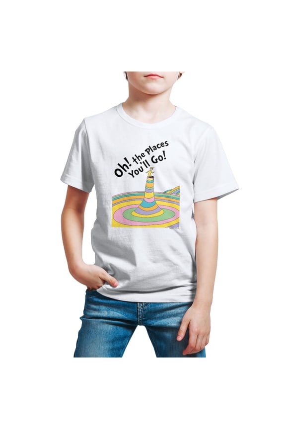- Oh! The Places You'll Go - Toddler And Youth Short Sleeve Graphic T-Shirt