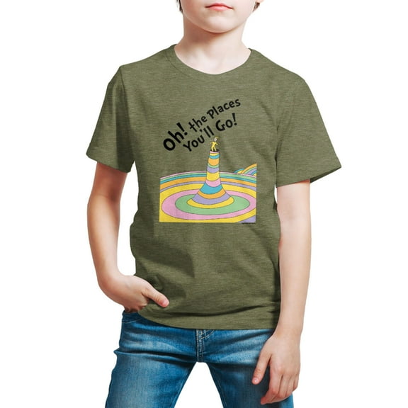 Dr. Seuss - Oh! The Places You'll Go - Toddler And Youth Short Sleeve Graphic T-Shirt