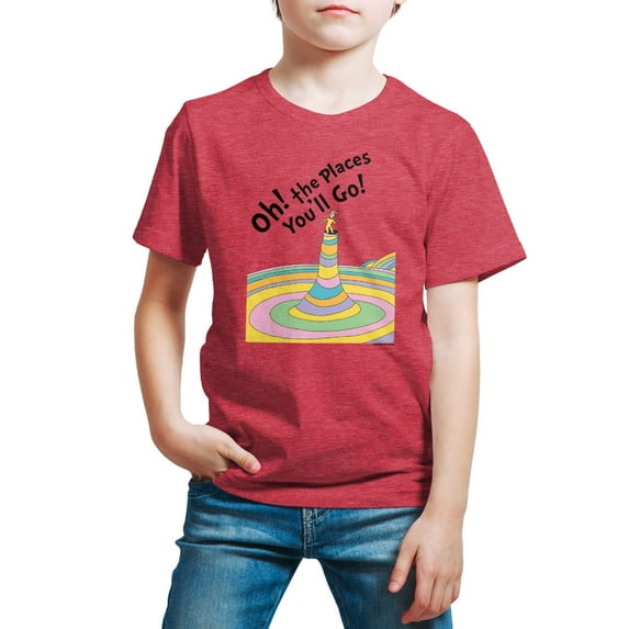Dr. Seuss - Oh! The Places You'll Go - Toddler And Youth Short Sleeve Graphic T-Shirt