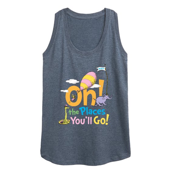 Dr. Seuss - Oh! The Places You'll Go - Women's Racerback Tank Top