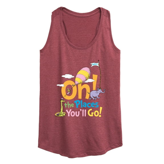 Dr. Seuss - Oh! The Places You'll Go - Women's Racerback Tank Top