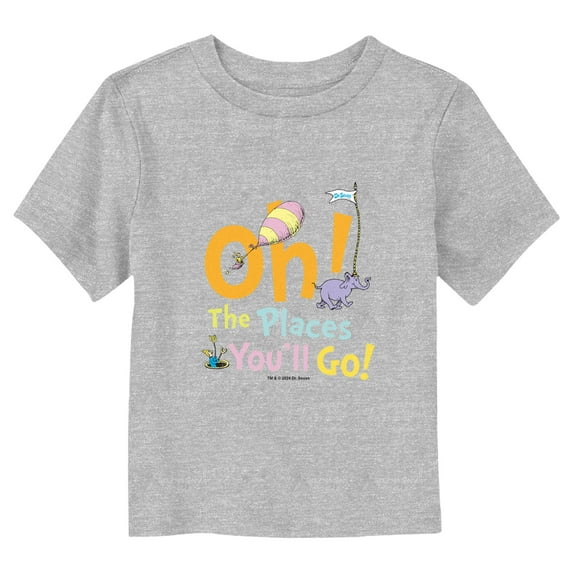 Dr. Seuss Oh the Places You'll Go Book Cover Graphic T-Shirt