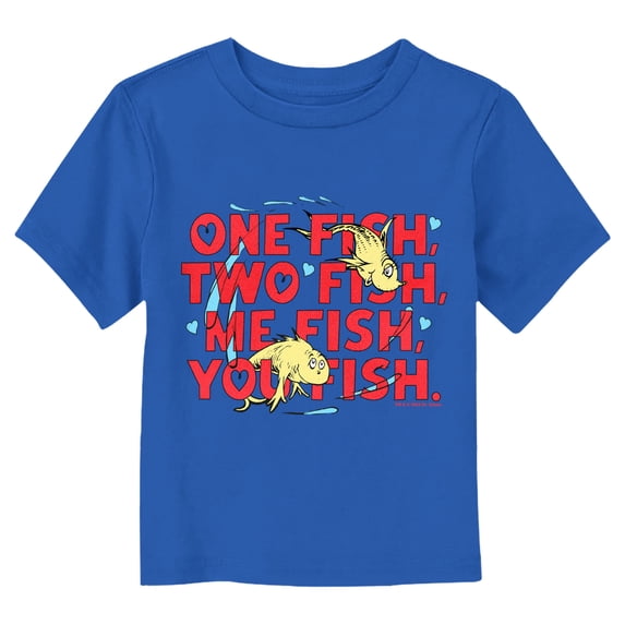 Dr. Seuss One Fish Two Fish Me Fish You Fish Graphic T-Shirt