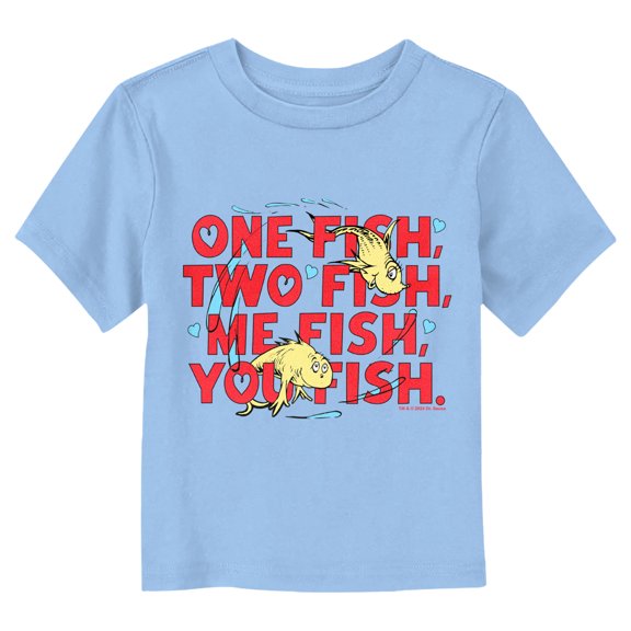 Dr. Seuss One Fish Two Fish Me Fish You Fish Graphic T-Shirt