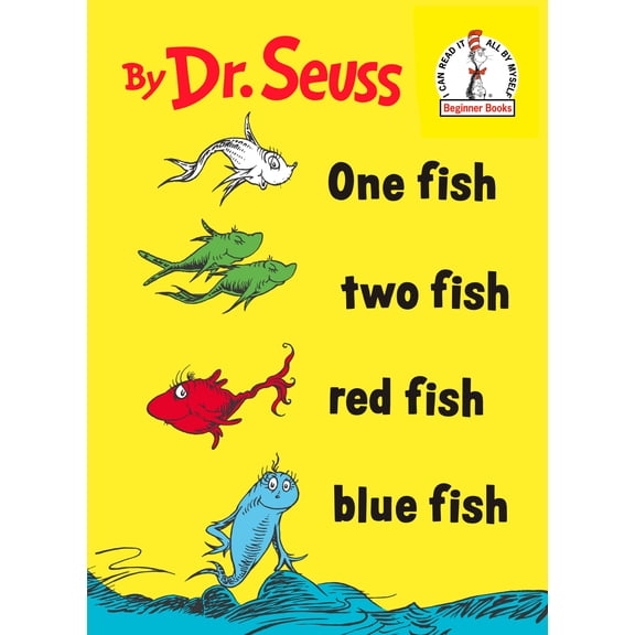 One Fish Two Fish Red Fish Blue Fish (Large type / large print edition) (Hardcover)