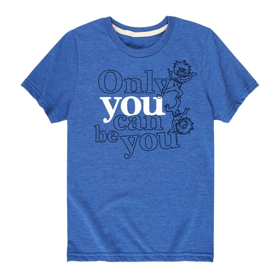 Dr. Seuss - Thing One and Thing Two Only You Can Be You - Toddler And Youth Short Sleeve Graphic T-Shirt
