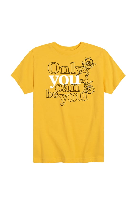 - Thing One and Thing Two Only You Can Be You - Toddler And Youth Short Sleeve Graphic T-Shirt