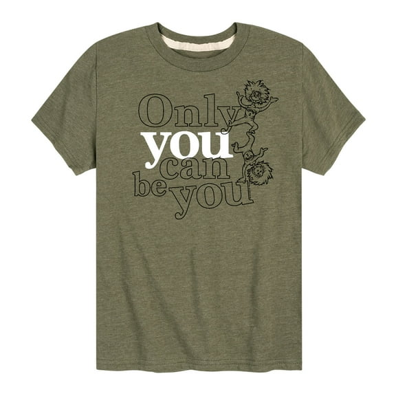Dr. Seuss - Thing One and Thing Two Only You Can Be You - Toddler And Youth Short Sleeve Graphic T-Shirt