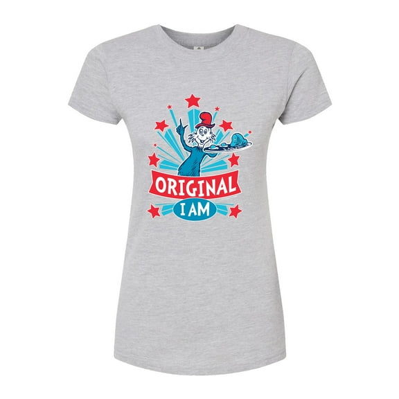 Dr. Seuss - Original I Am Green Eggs and Ham - Juniors Fitted Graphic T-Shirt