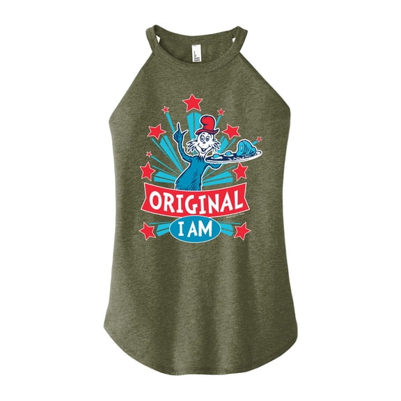 Dr. Seuss - Original I Am - Juniors High Neck Tank Top