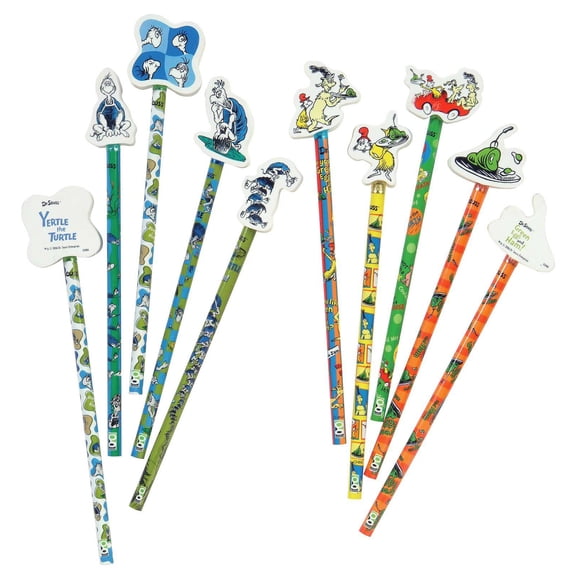Dr. Seuss Pencil with Giant Eraser Asst. (36)