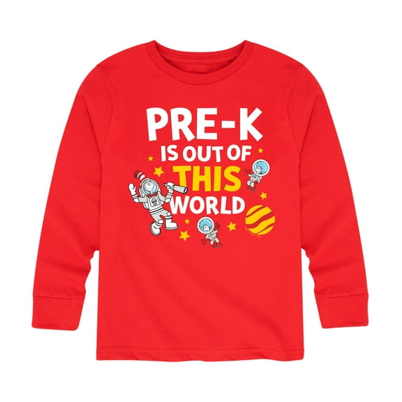 Dr. Seuss - Pre-K Out Of This World - Toddler And Youth Long Sleeve Graphic T-Shirt