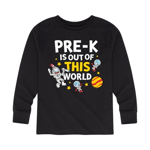 Dr. Seuss - Pre-K Out Of This World - Toddler And Youth Long Sleeve Graphic T-Shirt