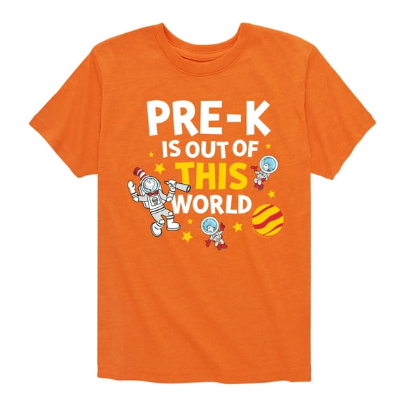 Dr. Seuss - Pre-K Out Of This World - Toddler And Youth Short Sleeve Graphic T-Shirt