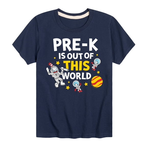 Dr. Seuss - Pre-K Out Of This World - Toddler And Youth Short Sleeve Graphic T-Shirt