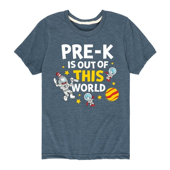 Dr. Seuss - Pre-K Out Of This World - Toddler And Youth Short Sleeve Graphic T-Shirt