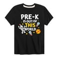 thumbnail image 1 of Dr. Seuss - Pre-K Out Of This World - Toddler And Youth Short Sleeve Graphic T-Shirt, 1 of 6