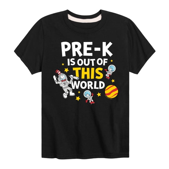 Dr. Seuss - Pre-K Out Of This World - Toddler And Youth Short Sleeve Graphic T-Shirt