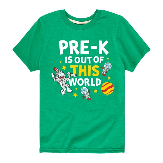 Dr. Seuss - Pre-K Out Of This World - Toddler And Youth Short Sleeve Graphic T-Shirt